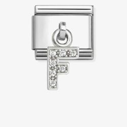 Nomination Silvershine Sparkling Letter F Charm 331818/06