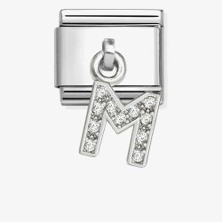 Nomination Silvershine Sparkling Letter M Charm 331818/13