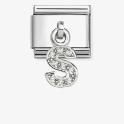 Nomination Silvershine Sparkling Letter S Charm 331818/19