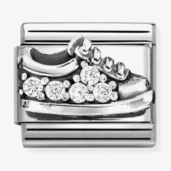 Nomination Classic Silver Cubic Zirconia Sneaker Charm 330327/17