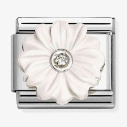 Nomination Composable Classic Cubic Zirconia White Flower Charm 330512/23