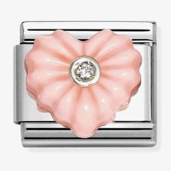Nomination Composable Classic Cubic Zirconia Pink Heart Charm 330512/27