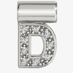Nomination SeiMia Silver Cubic Zirconia Letter D Pendant 147115/004