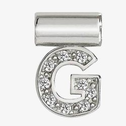 Nomination SeiMia Silver Cubic Zirconia Letter G Pendant 147115/007