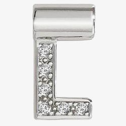Nomination SeiMia Silver Cubic Zirconia Letter L Pendant 147115/012