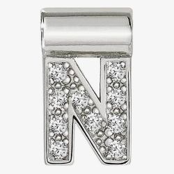 Nomination SeiMia Silver Cubic Zirconia Letter N Pendant 147115/014