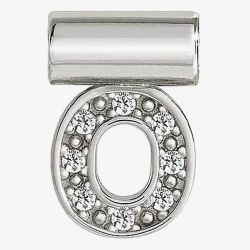 Nomination SeiMia Silver Cubic Zirconia Letter O Pendant 147115/015