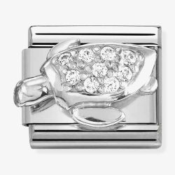 Nomination CLASSIC Composable Sterling Silver Cubic Zirconia Sea Turtle Charm 330304/46