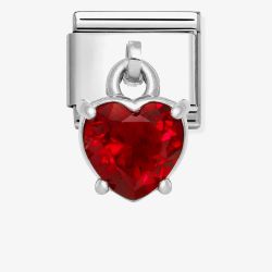Nomination CLASSIC Red Heart Dangle Charm 331812/13