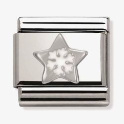 Nomination CLASSIC Silvershine Christmas Star and Snowflake Charm 330204/01