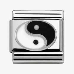 Nomination CLASSIC Silvershine Symbols Yin Yang Charm 330202/14
