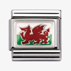 Nomination CLASSIC Silvershine Flags Wales Charm 330207/02