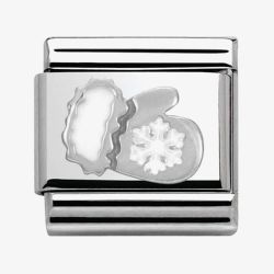 Nomination CLASSIC Silvershine Snowflake Mitten Charm 330204/03