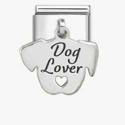 Nomination Classic Plates Dog Lover Dropper Charm 331811/13