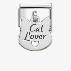 Nomination Classic Plates Cat Lover Dropper Charm 331811/14