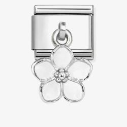 Nomination Classic White Flower Drop Charm 331805/22