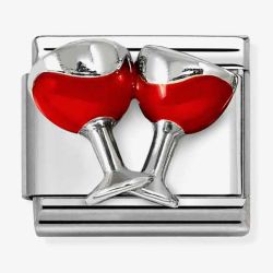 Nomination Composable Classic Red Wine Glasses Charm 330204/50