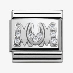 Nomination CLASSIC Silvershine My Family Cubic Zirconia Mum Charm 330316/08