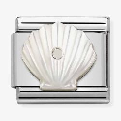 Nomination CLASSIC Composable Sterling Silver Mother of Pearl Shell Charm 330509/11