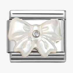 Nomination CLASSIC Silvershine Mother Of Pearl Bow Charm 330509/20