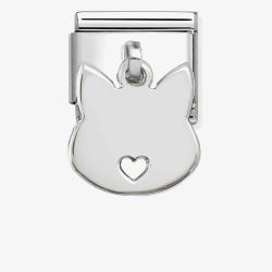 Nomination Classic Plates Cat Dropper Charm 331801/15