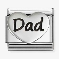 Nomination Composable Classic Dad Heart Charm 330114/24