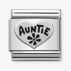 Nomination CLASSIC Silvershine Oxidised Symbols Auntie Heart Charm 330101/17