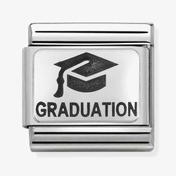 Nomination CLASSIC Silvershine Oxidised Plates Graduation Hat Charm 330109/02