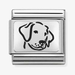 Nomination CLASSIC Silvershine Oxidised Plates Dog Charm 330109/06