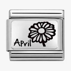 Nomination CLASSIC Composable Plates April Flower Charm 330112/16*