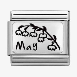 Nomination CLASSIC Composable Plates May Flower Charm 330112/17