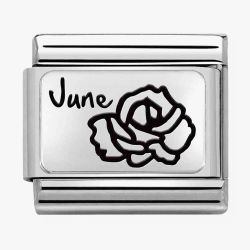 Nomination CLASSIC Composable Plates June Flower Charm 330112/18