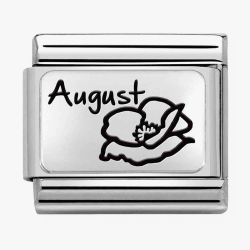 Nomination CLASSIC Composable Plates August Flower Charm 330112/20