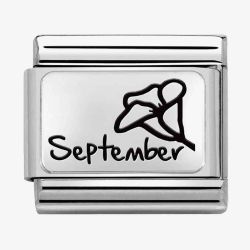Nomination CLASSIC Composable Plates September Flower Charm 330112/21