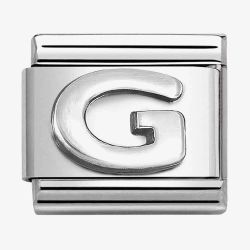 Nomination CLASSIC Composable Oxidised Silver Letter G Charm 330113/07