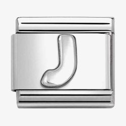 Nomination CLASSIC Composable Oxidised Silver Letter J Charm 330113/10