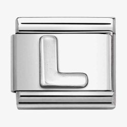 Nomination CLASSIC Composable Oxidised Silver Letter L Charm 330113/12