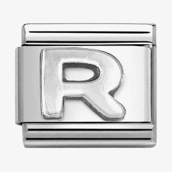 Nomination CLASSIC Composable Oxidised Silver Letter R Charm 330113/18
