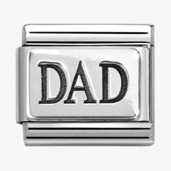 Nomination Silvershine Oxidised Dad Charm 330102/63