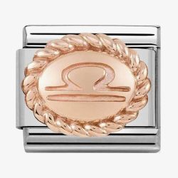 Nomination CLASSIC Rose Gold Oval Zodiac Libra Charm 430109/07