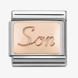 Nomination CLASSIC Rose Gold Engraved Son Charm 430108/07