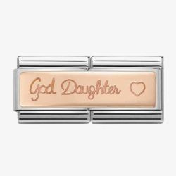 Nomination CLASSIC Rose Gold Double Engraved Goddaughter Charm 430710/06