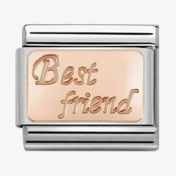 Nomination CLASSIC Rose Gold Engraved Best Friend Charm 430108/16