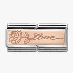Nomination CLASSIC Rose Gold Double Love With Flower Charm 430710/14