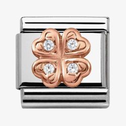 Nomination CLASSIC Rose Gold Symbols Four Leaf Clover Charm 430302/04