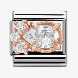 Nomination CLASSIC Rose Gold White Drop Charm 430309/01
