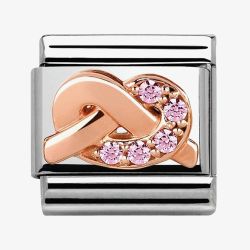 Nomination CLASSIC Rose Gold Symbols Pink Knot Charm 430302/07