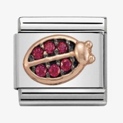 Nomination CLASSIC Rose Gold Symbols Ladybug Charm 430311/03