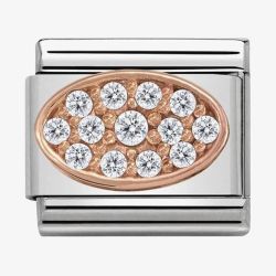 Nomination CLASSIC Rose Gold Various White Cubic Zirconia Charm 430312/01