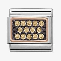 Nomination CLASSIC Rose Gold Gold Cubic Zirconia Charm 430313/04